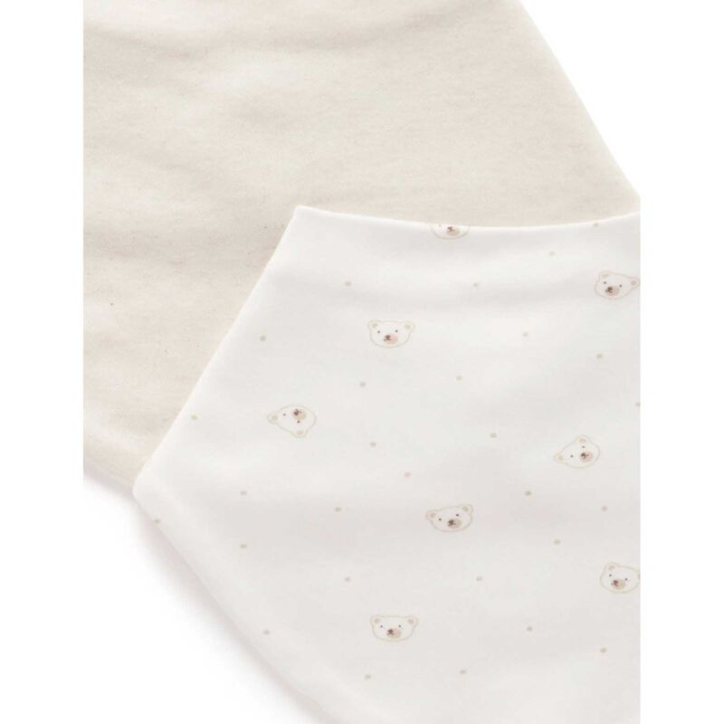 Purebaby 2 Pack Essential Dribble Bib image number 2